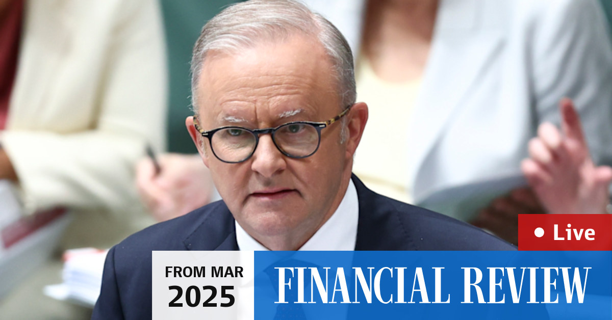 Australia News From Thursday 27th March 2025 Anthony Albanese Set To 